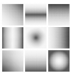 Convex abstract halftone distorted star frame Vector Image