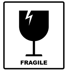 Fragile stamp - Fragile symbol Royalty Free Vector Image