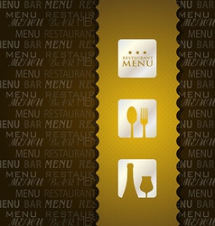 Restaurant menu cover design Royalty Free Vector Image