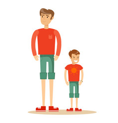 Opposite adjectives tall and short Royalty Free Vector Image