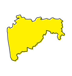 Maharashtra Map Vector Images Over 540