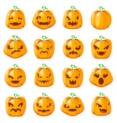 Halloween Jack O Lantern Pumpkin Decoration Scary Vector Image