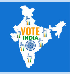 Political map of india Royalty Free Vector Image