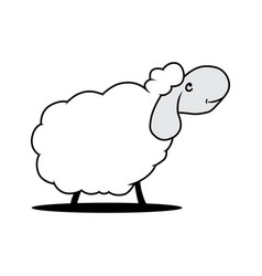 Cute sheep cartoon Royalty Free Vector Image - VectorStock