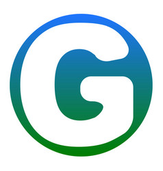 letter g sign design template element royalty free vector