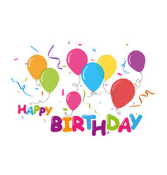 Happy birthday greetings on ripped paper Vector Image