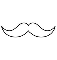 Mustache mexican isolated icon Royalty Free Vector Image