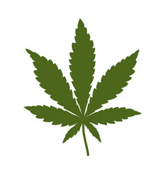 Cannabis leaf Royalty Free Vector Image - VectorStock