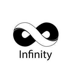 Infinity symbol logo Royalty Free Vector Image