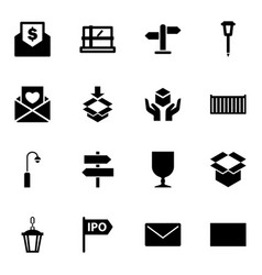 15 post icons Royalty Free Vector Image - VectorStock