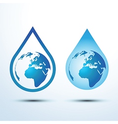 Leaking Faucet The Earth Planet Droplet Royalty Free Vector