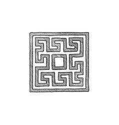 Greek meander border ornaments Royalty Free Vector Image