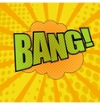 bang comic cartoon wording vector image vector image