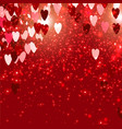 elegant background with hearts valentine s vector image