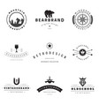 retro logotypes set vector image