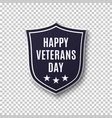 veterans day background template vector image