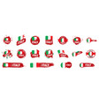 italy flag on a white vector image