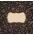restaurant menu design vector image