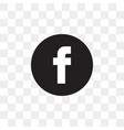 facebook social media icon design template vector image vector image