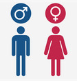 male and female symbols vector image vector image