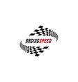 racing flag design template race vector image vector image