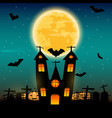 halloween background vector image vector image