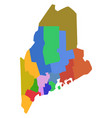 map maine vector image