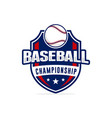 baseball logo vector image