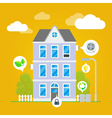 flat house infographic vector image