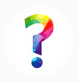 question mark sign icon concept vector image