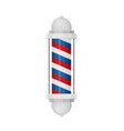 barber shop poles with stripes isolated on white vector image