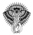 elephant head vector image