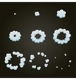 explode animation cartoon smoke explosion frames vector image vector image