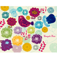 flower background vector image vector image