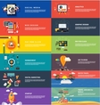 management digital marketing srartup planning seo vector image