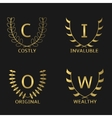 golden awards vector image