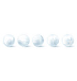 snowball isolated on white background snowballs vector image vector image