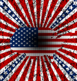 grunge american background vector image