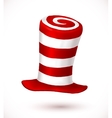 red and white colors stripes realistic vector image