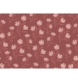 seamless pattern autumn flowers colored in modern vector image vector image