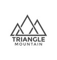 triangle mountain graphic design template vector image
