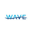 wave word for logo designs editable vector image