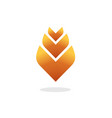 flower logo elegant gradient vector image vector image