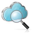 search in cloud computing concept vector image vector image