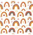 baby rainbow seamless pattern vector image