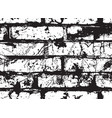 black and white seamless pattern with brick wall vector image