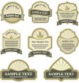 vintage label vector image