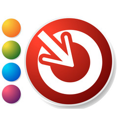 Position accuracy alignment concept icon cursor Vector Image