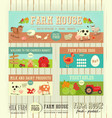 farm house posters vector image