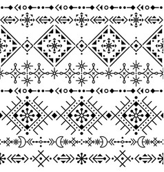 Icelandic inspired folk seamless pattern Vector Image